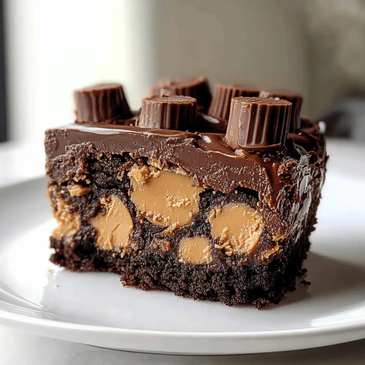 peanut butter cup dump cake