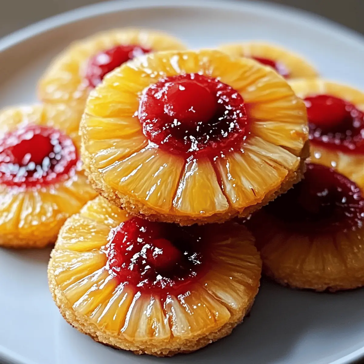 Pineapple Upside-Down Cookies