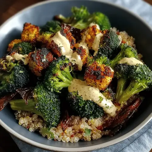 Roasted Broccoli Quinoa Bowl
