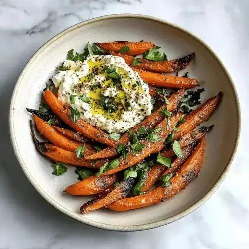 Zaatar Roasted Carrots with Feta Dip