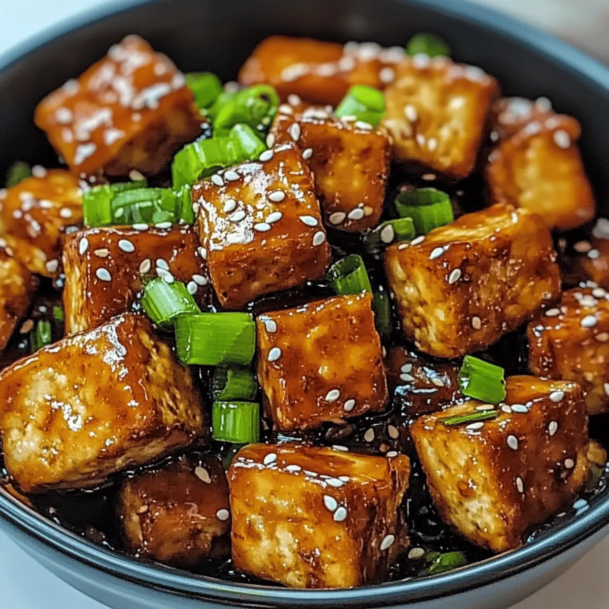 Crispy Honey Garlic Tofu