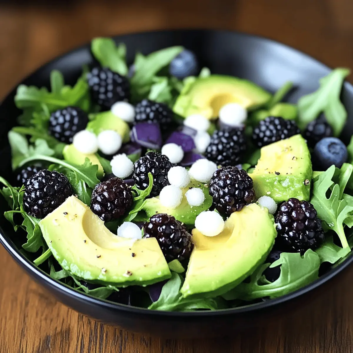 Blackberry Avocado and Arugula Salad qa7ywd