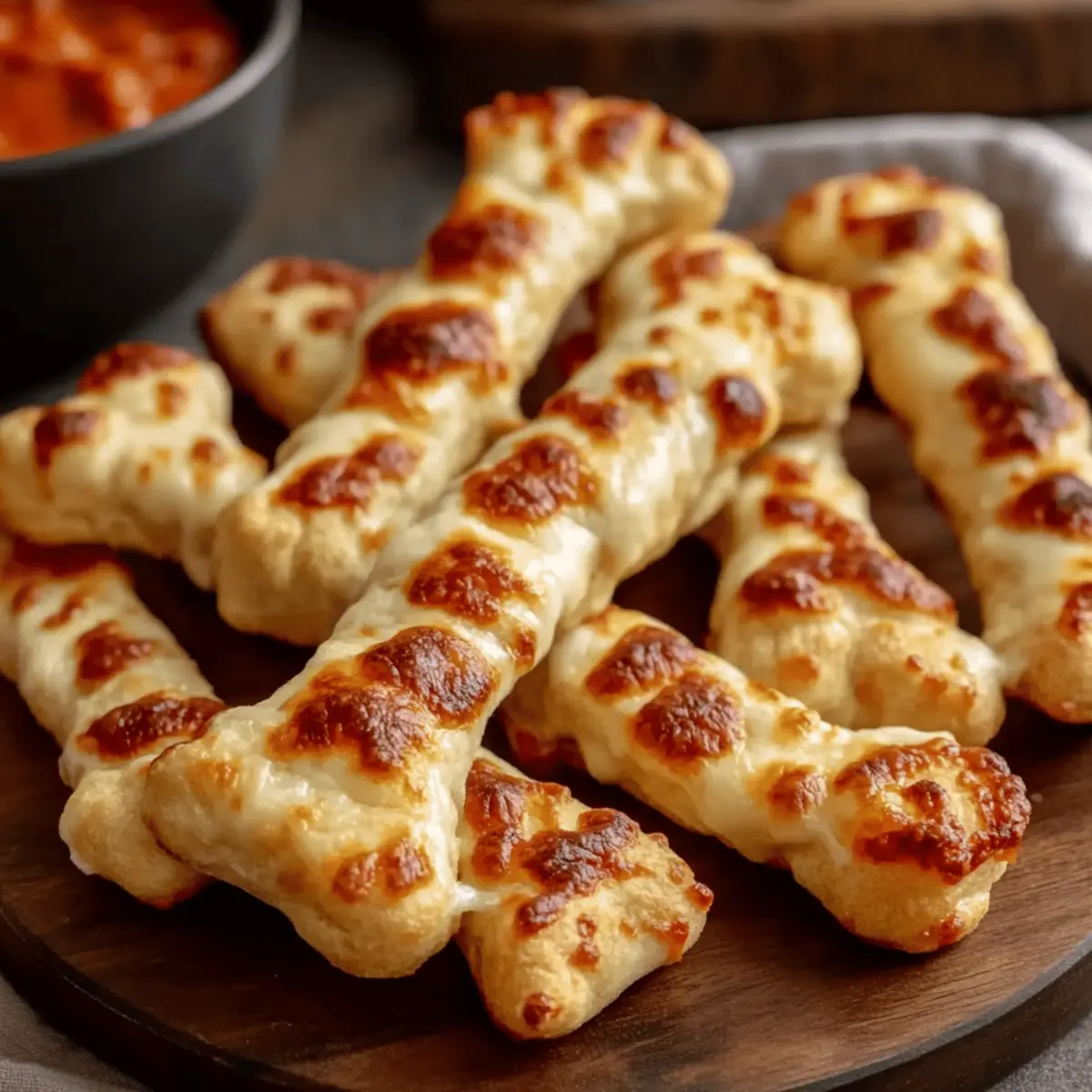 Cheesy Halloween Breadstick Bones gsuwly