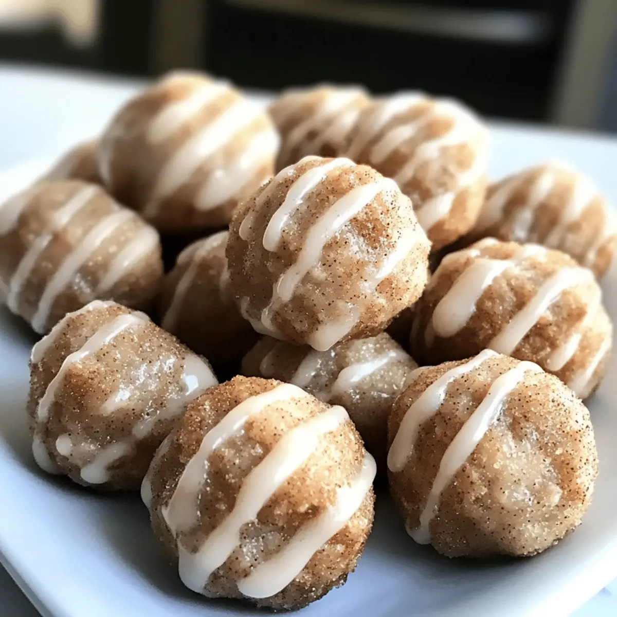 Cinnamon Roll Protein Bites mhrvgu
