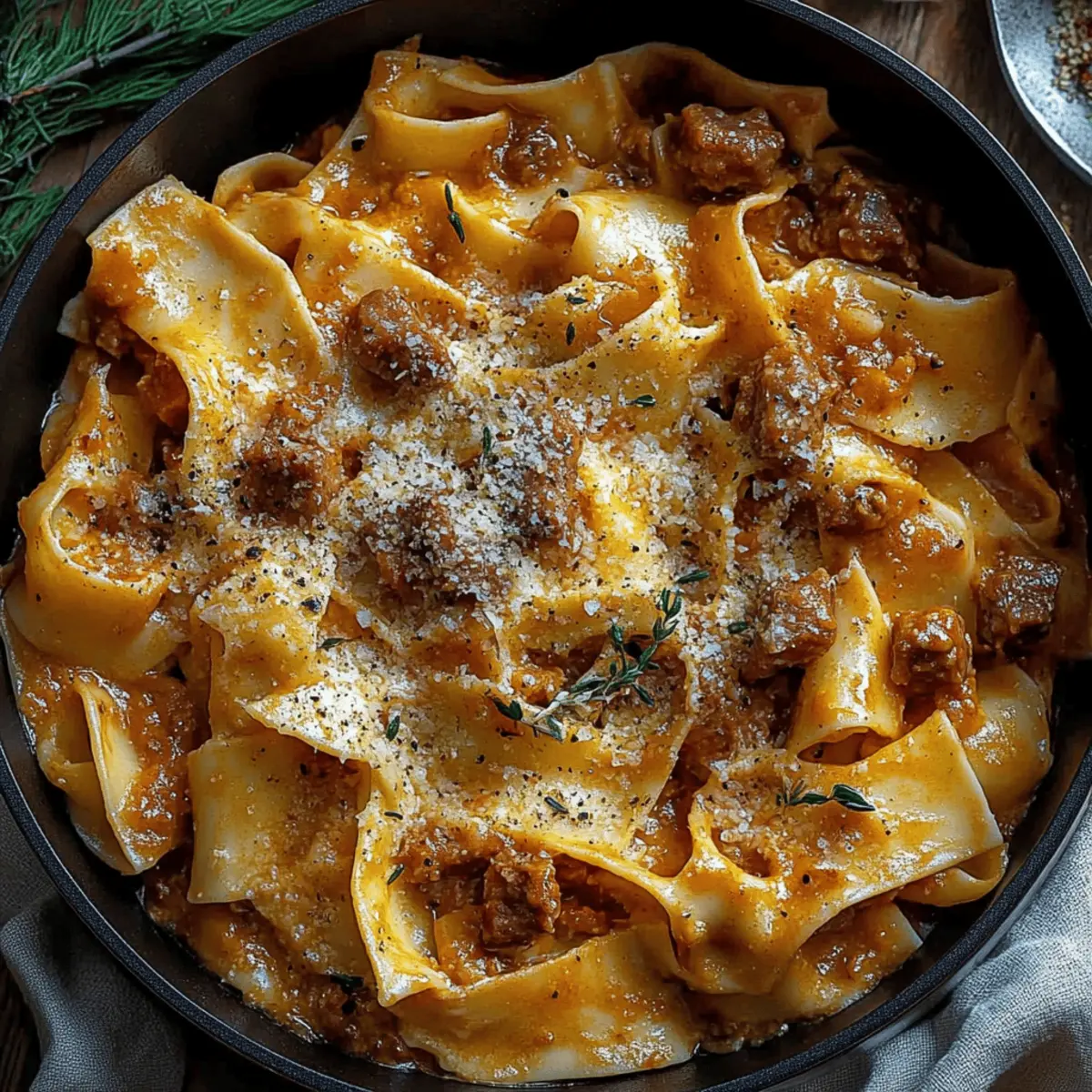 Creamy Pappardelle Pasta hjudjk