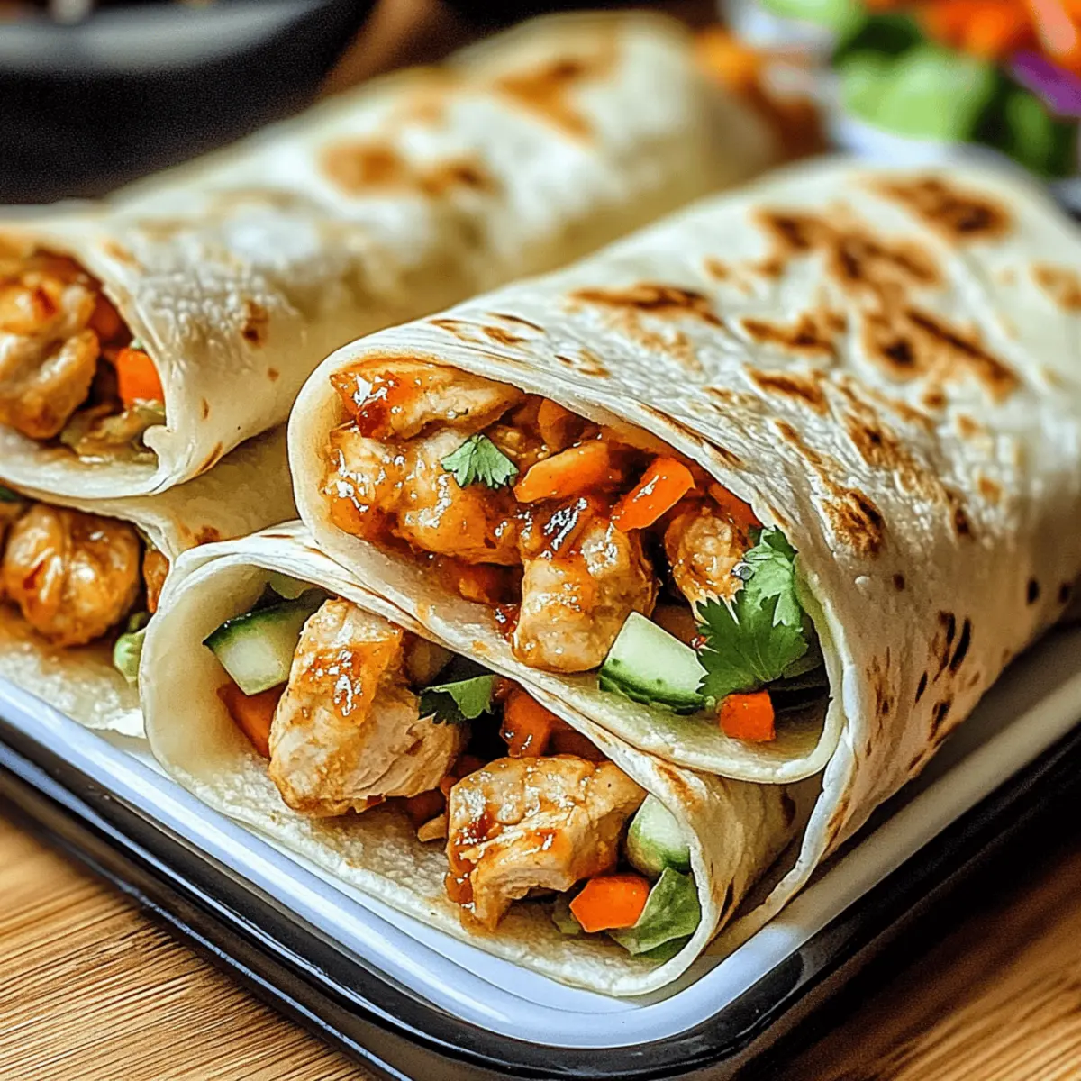 Firecracker Chicken Wraps n5iz5f