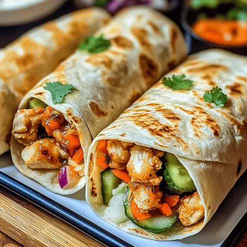 Firecracker Chicken Wraps