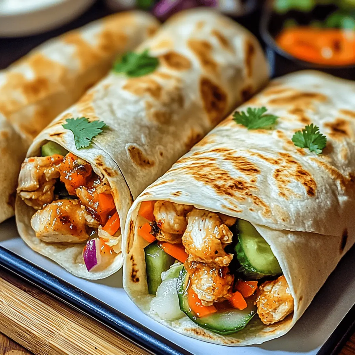 Firecracker Chicken Wraps zfwusv