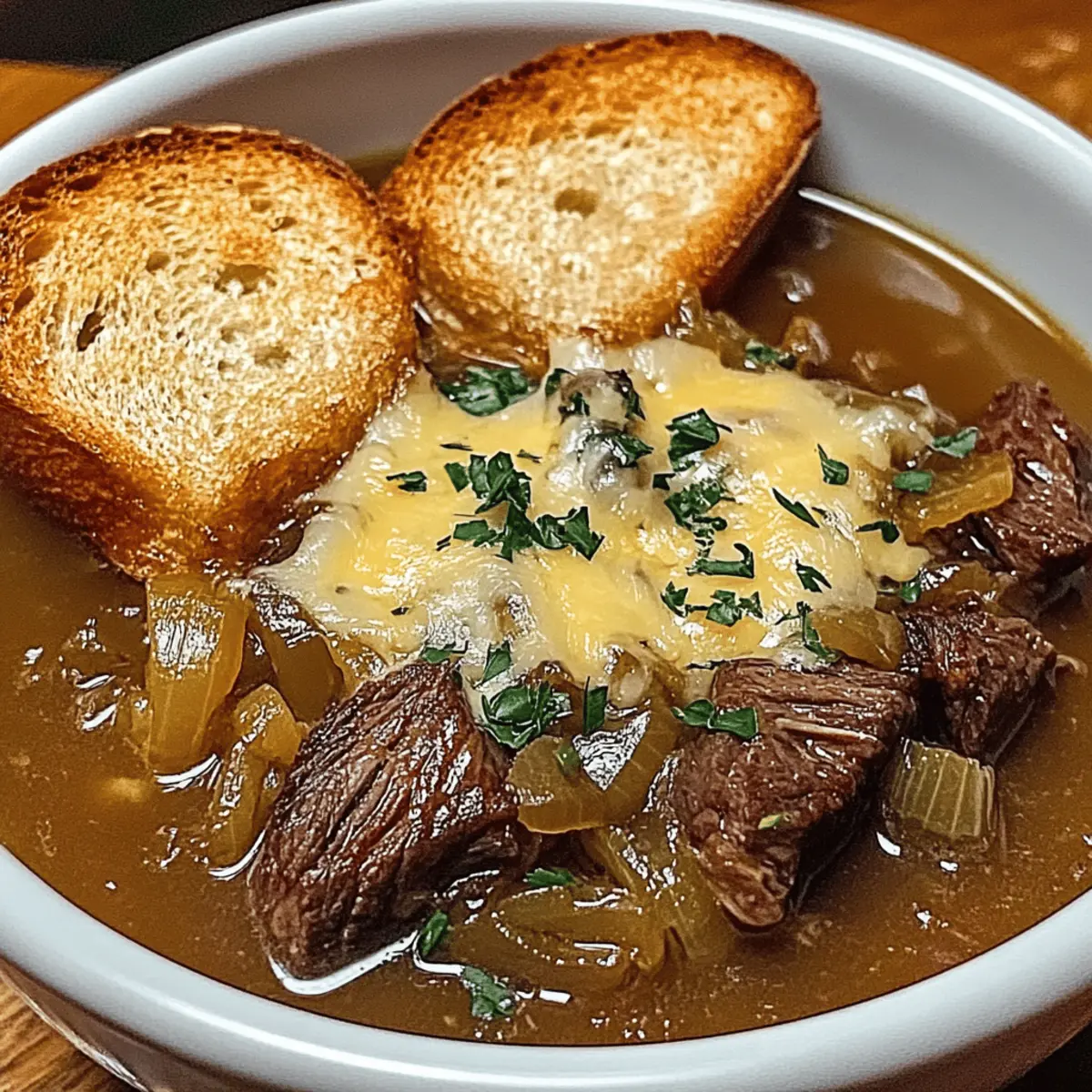 French Onion Beef Short Rib Soup zeejra