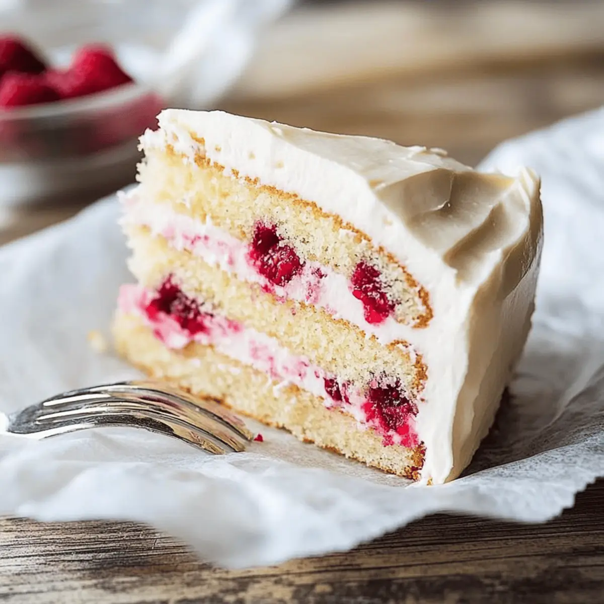 Raspberry Cake with Lemon Buttercream