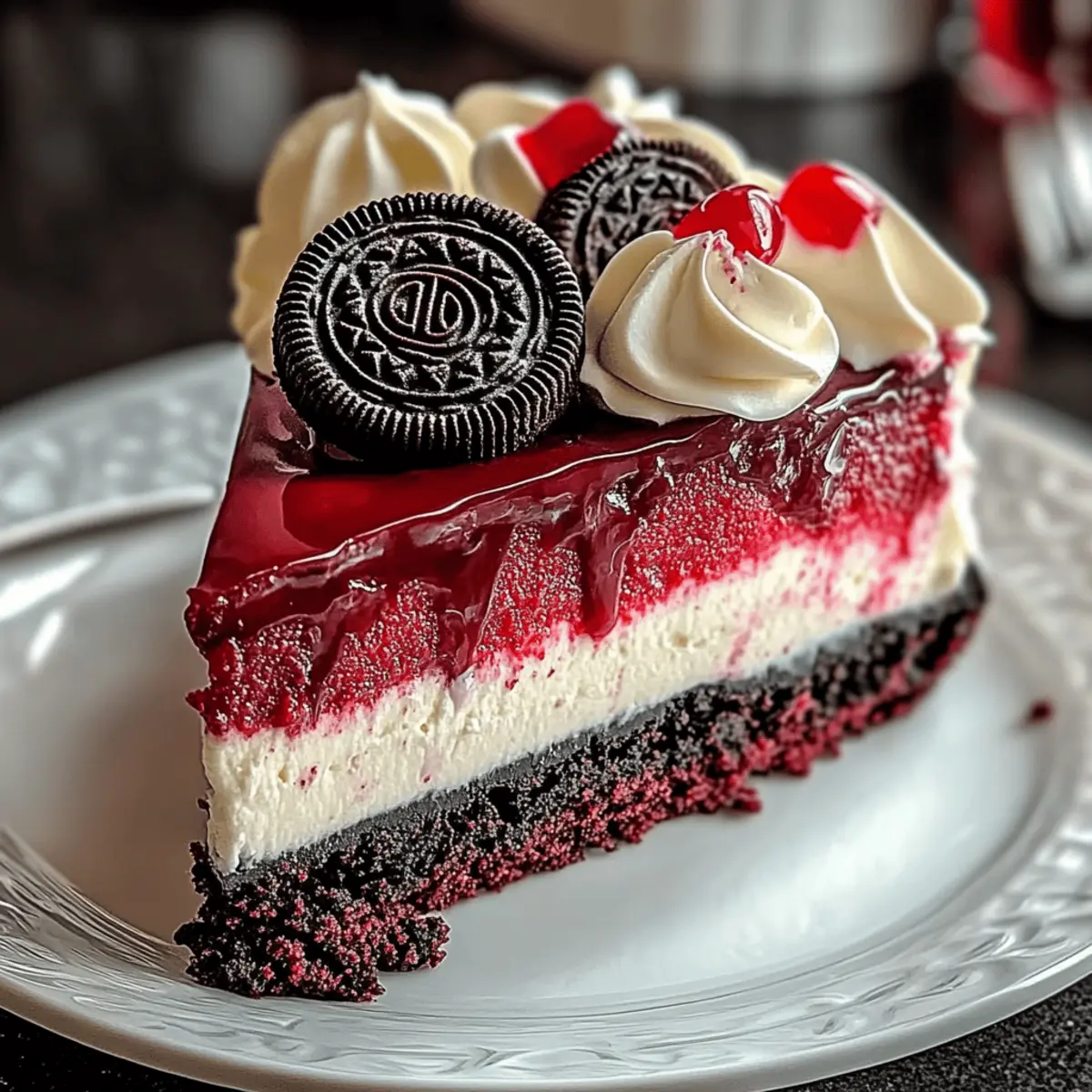 Red Velvet Oreo Cheesecake hhtokv