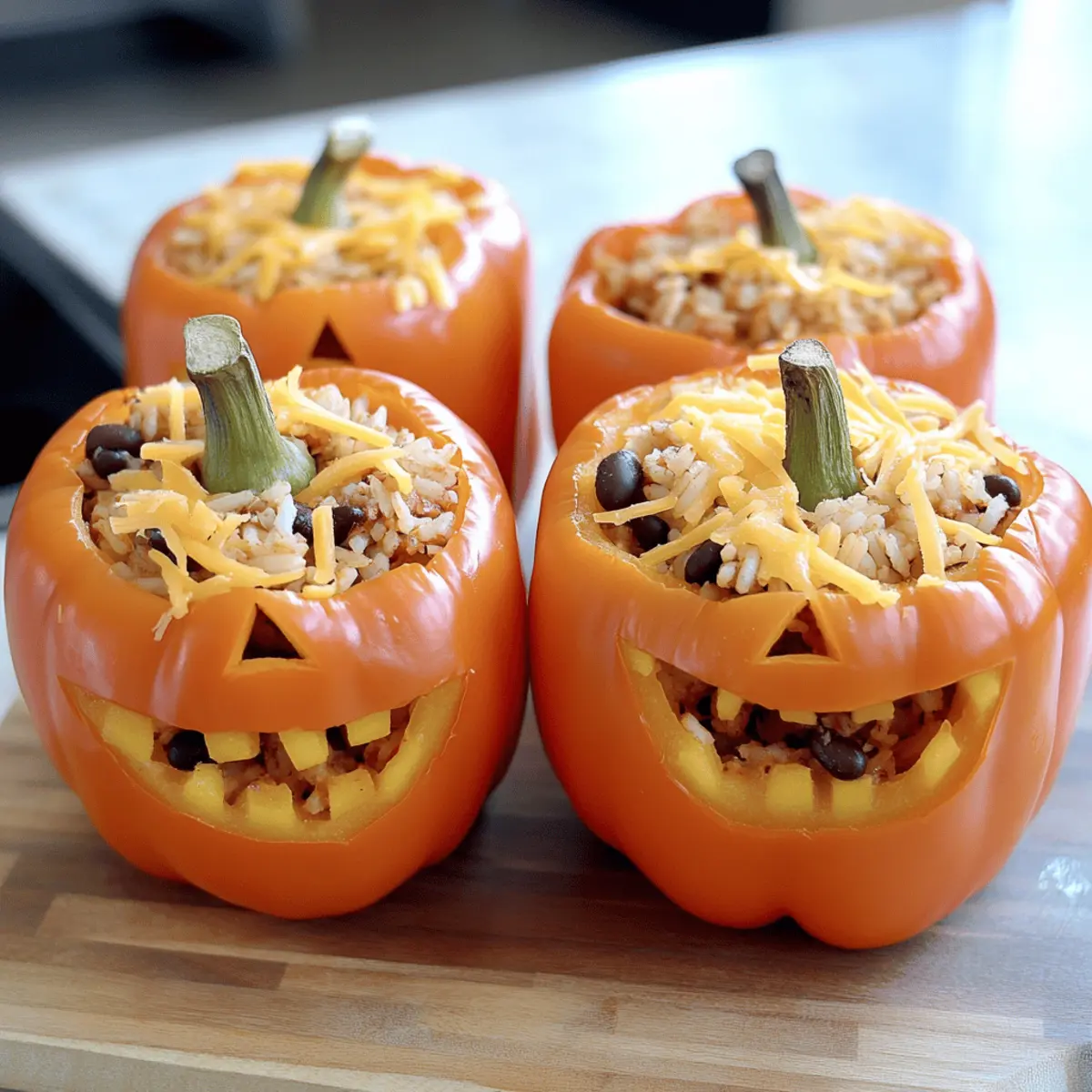 SHREDDED CHICKEN RICE STUFFED PEPPERS whklik