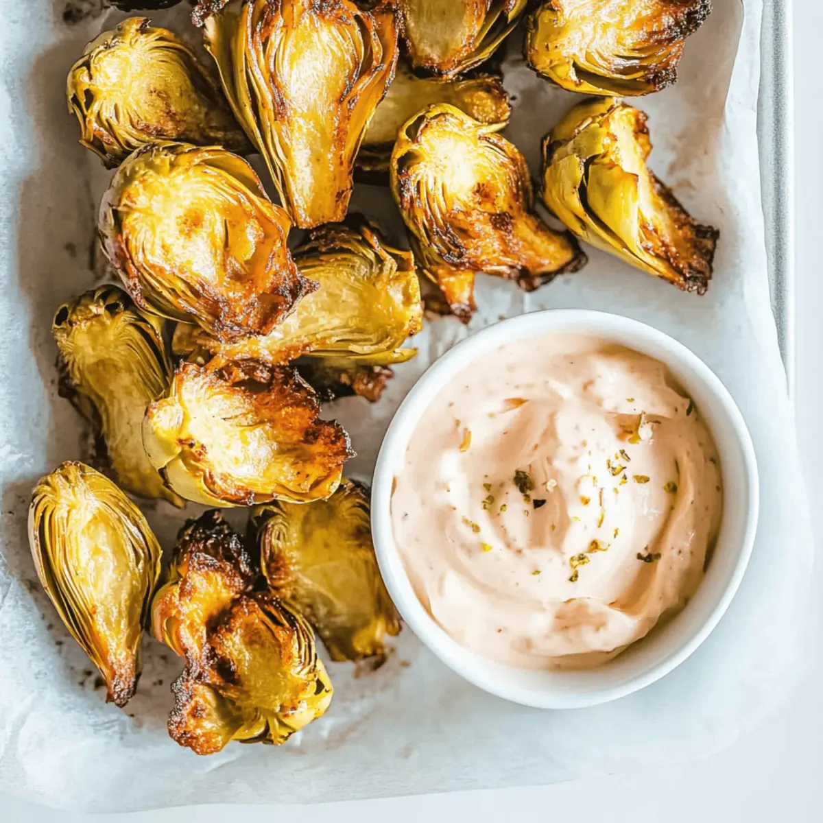 Air Fryer Artichoke Hearts with Garlic Aioli p7phkc