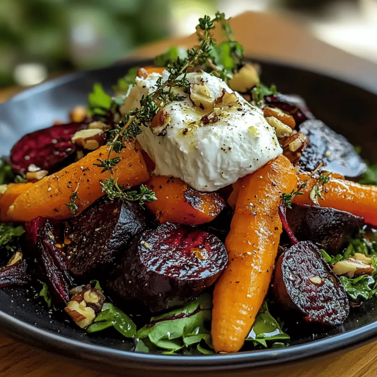 Beets and Carrots Salad with Burrata hrbqgk