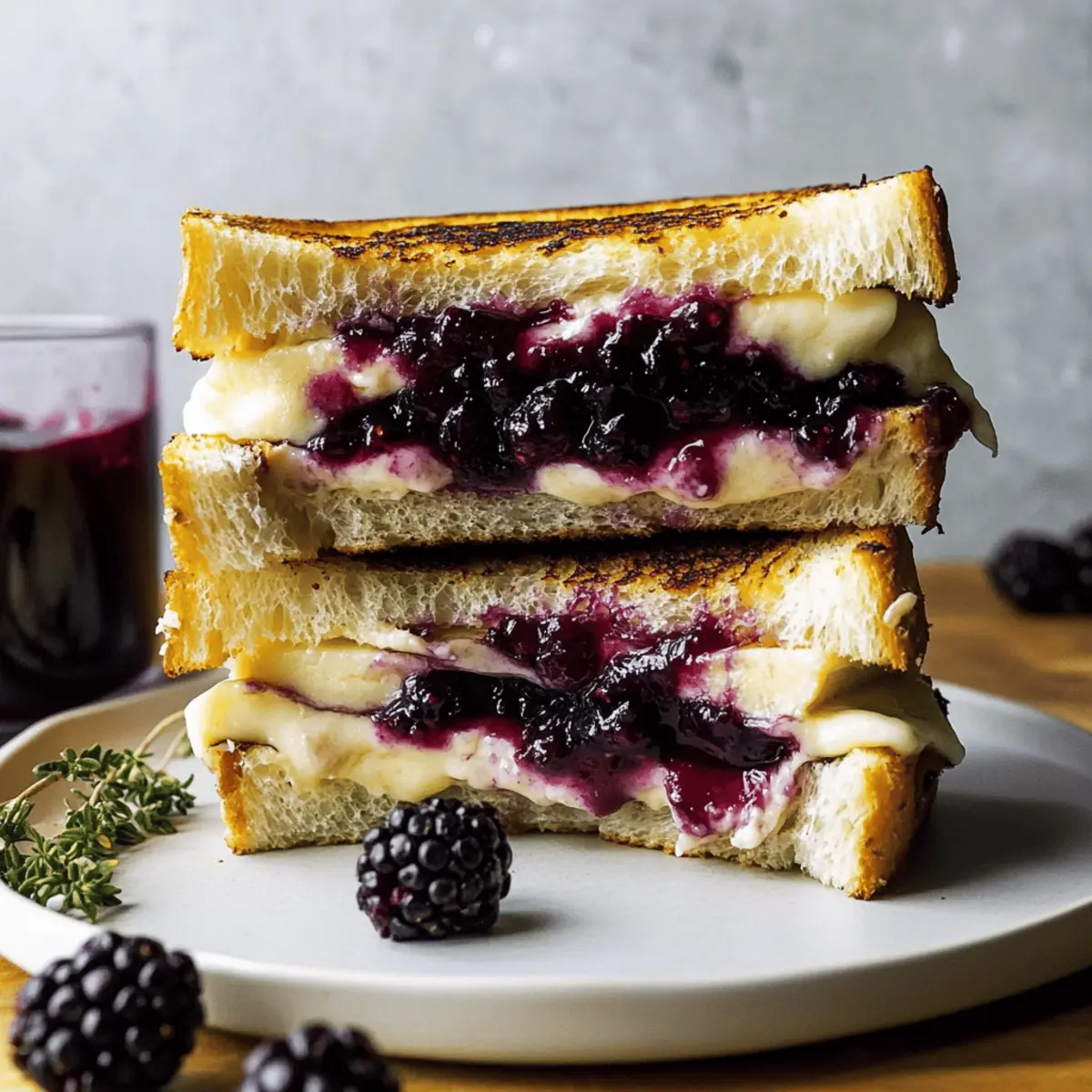 Indulge in Blackberry Balsamic and Brie Grilled Cheese Delight 1 Blackberry Balsamic and Brie Grilled Cheese q58hlm