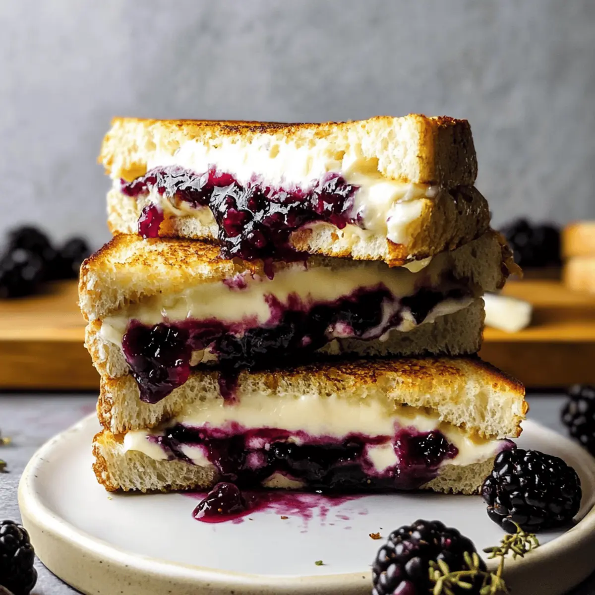 Indulge in Blackberry Balsamic and Brie Grilled Cheese Delight 2 Blackberry Balsamic and Brie Grilled Cheese upu8qt