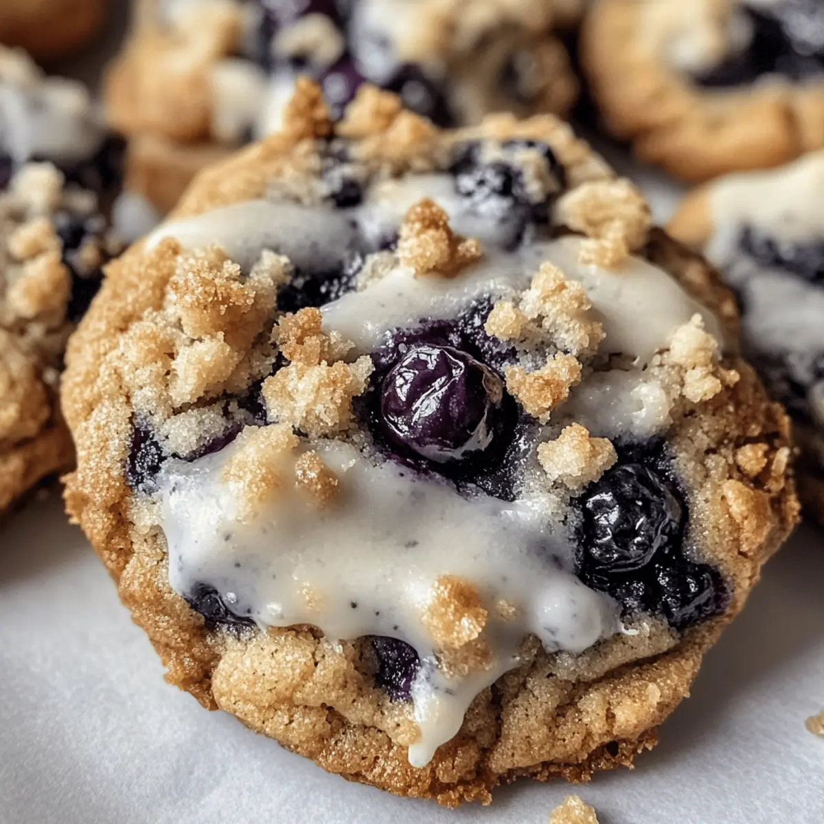 Blueberry Muffin Cookies with Streusel Topping to Savor 4 Blueberry Muffin Cookies with Streusel Topping