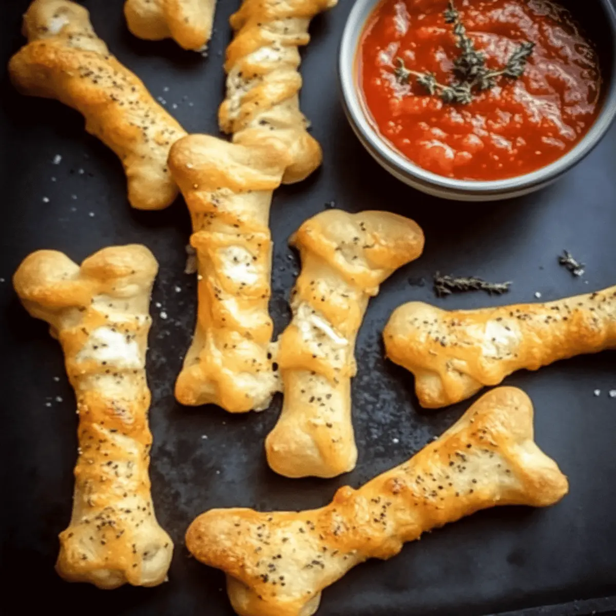 Cheesy Halloween Breadstick Bones that Will Thrill Your Guests 2 Cheesy Halloween Breadstick Bones dvtkoi