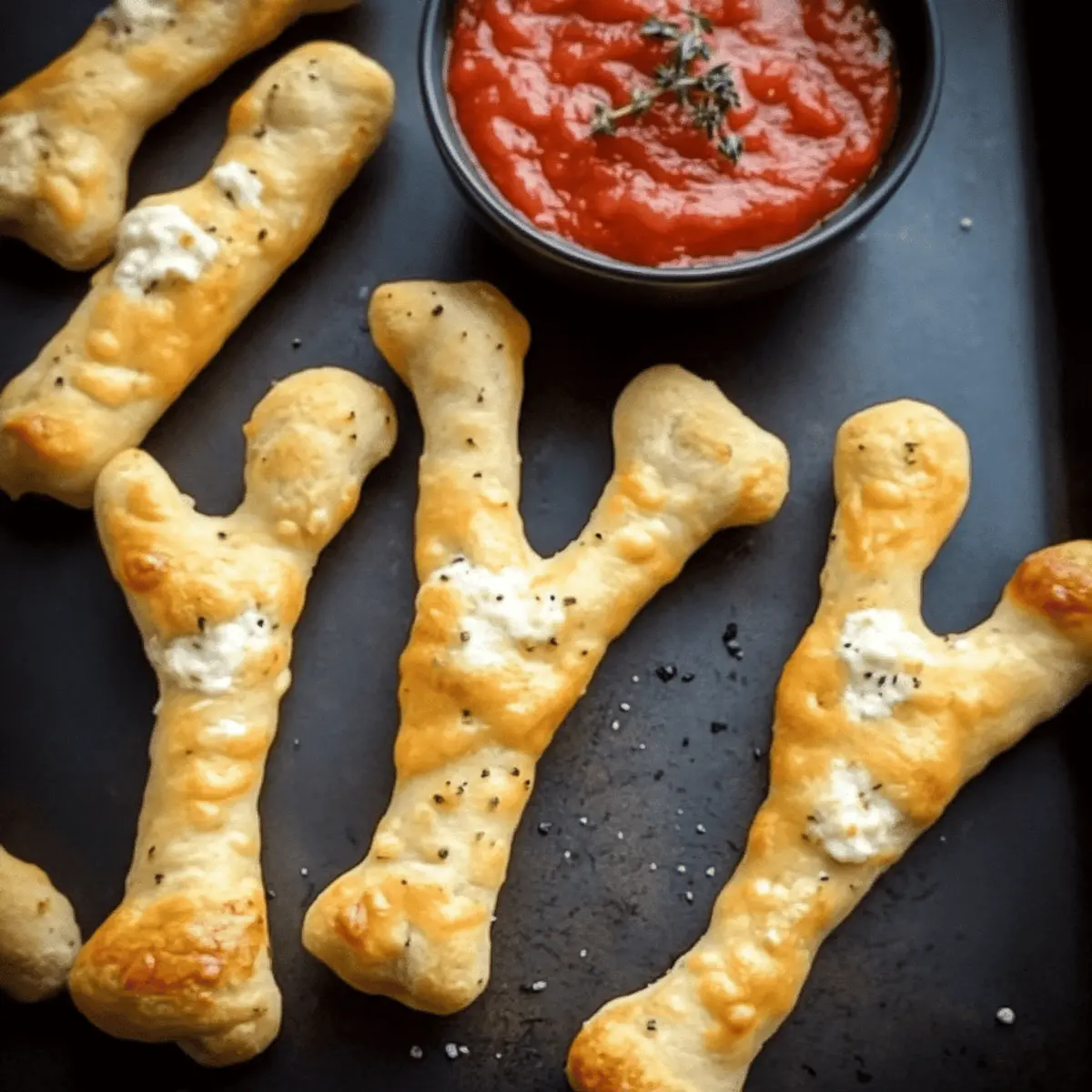 Cheesy Halloween Breadstick Bones that Will Thrill Your Guests 3 Cheesy Halloween Breadstick Bones ipse1m