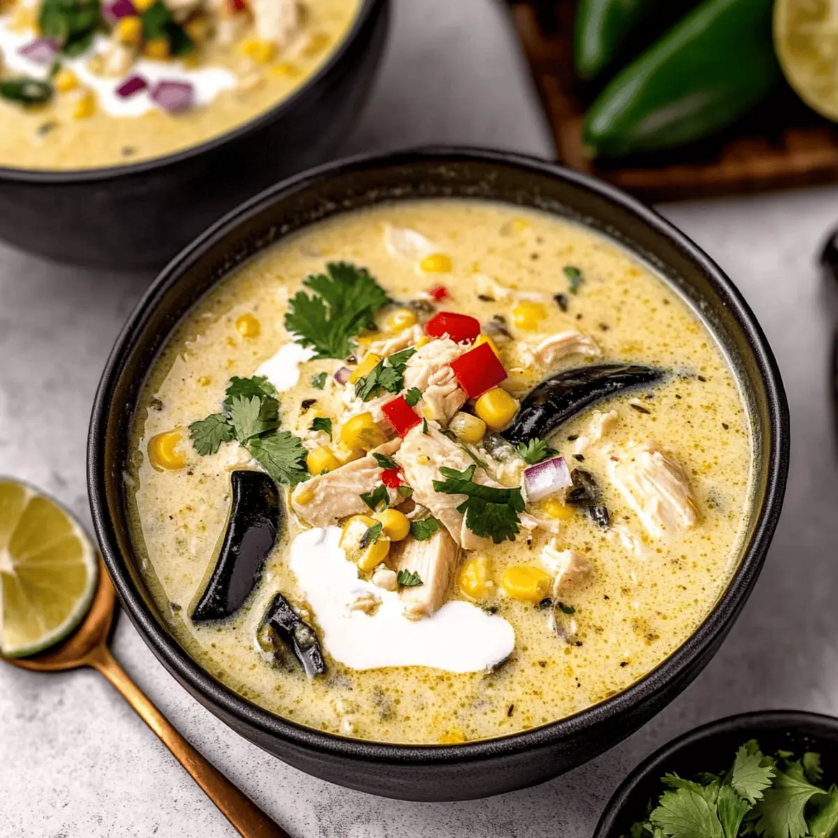 Chicken Poblano Soup ttzuhf