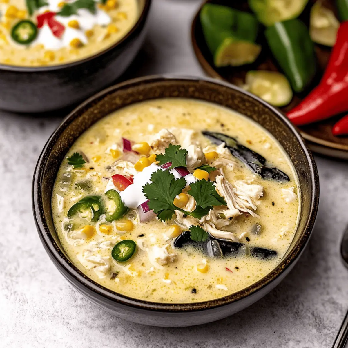 Chicken Poblano Soup ukqctj