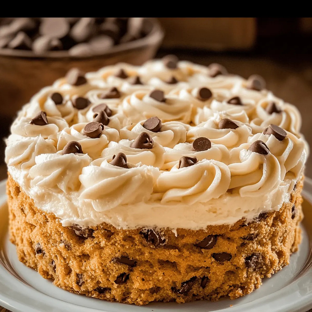 Chocolate Chip Cookie Cake Recipe with Buttercream Bliss 2 Chocolate Chip Cookie Cake Recipe with Buttercream mjvekd