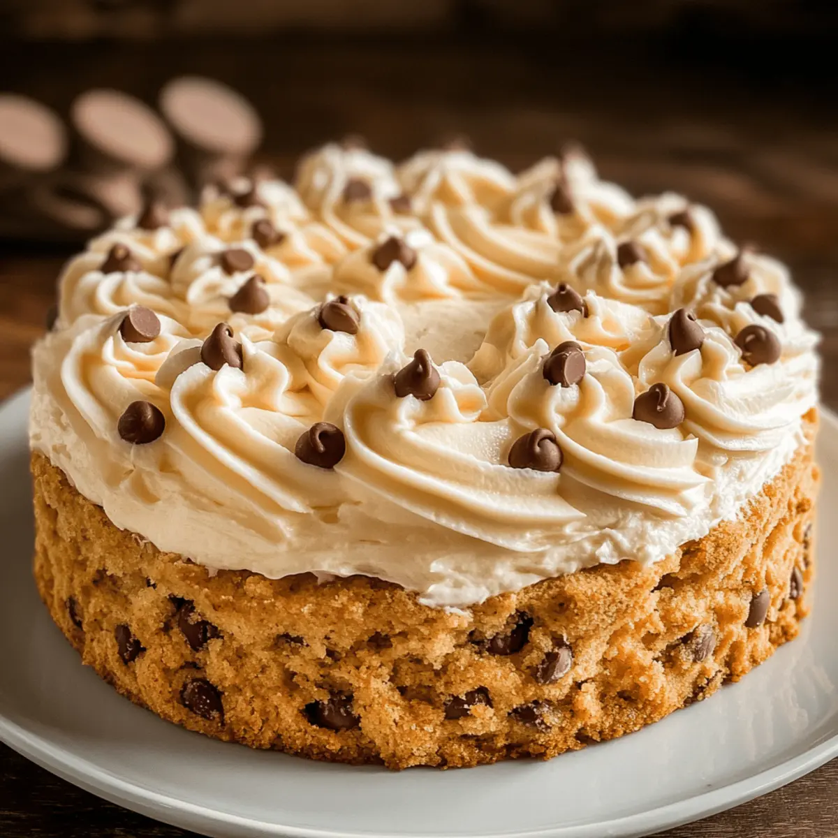 Chocolate Chip Cookie Cake Recipe with Buttercream Bliss 3 Chocolate Chip Cookie Cake Recipe with Buttercream povbvr