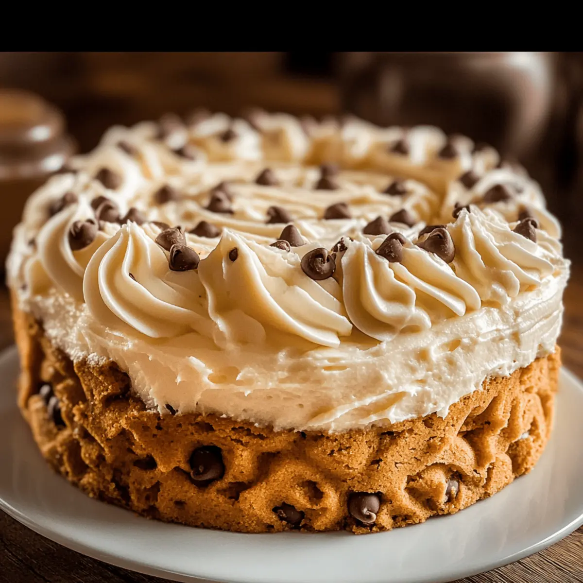 Chocolate Chip Cookie Cake Recipe with Buttercream Bliss 1 Chocolate Chip Cookie Cake Recipe with Buttercream y2suh5