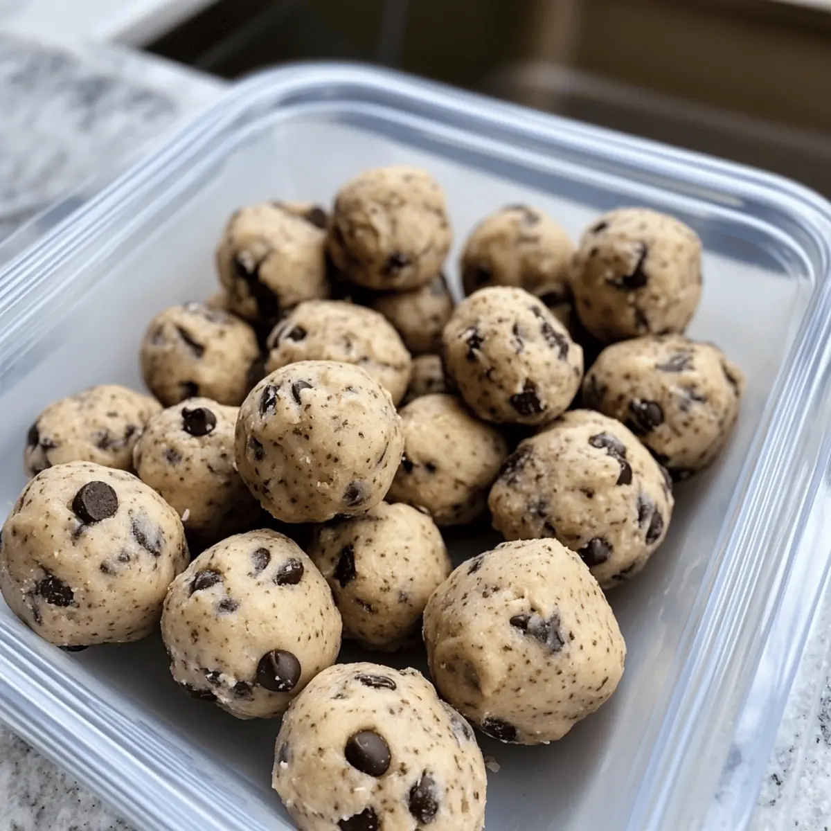 Cookie Dough Protein Balls hefwhk