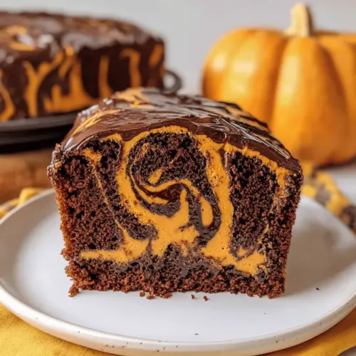 Pumpkin Marble Cake