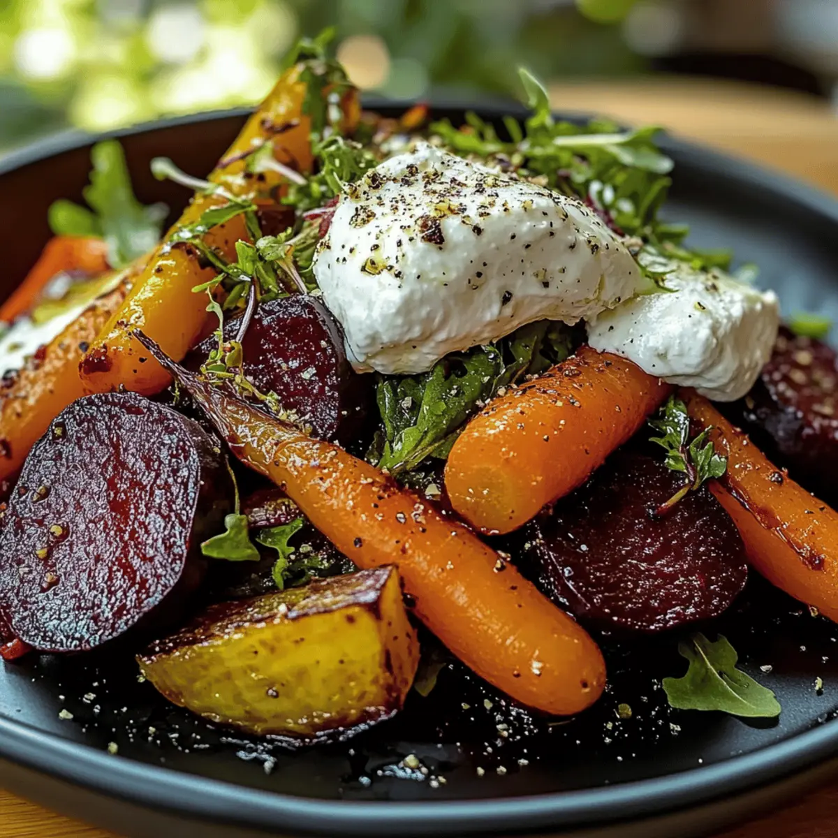 Roasted Beets and Carrots Salad with Burrata Bliss 3 Roasted Beets and Carrots Salad with Burrata grnlvf