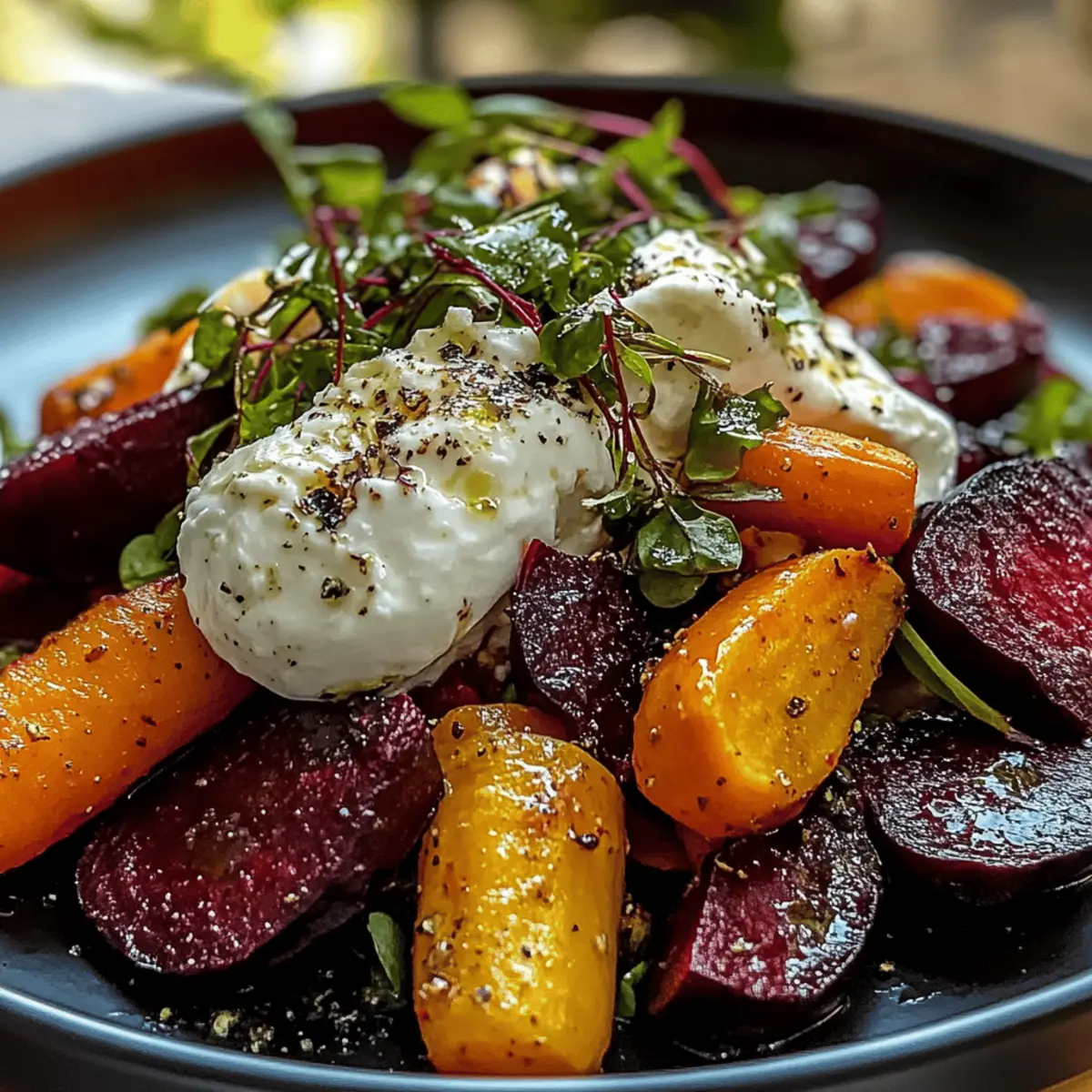 Roasted Beets and Carrots Salad with Burrata Bliss 4 Roasted Beets and Carrots Salad with Burrata