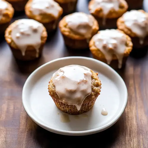 Mini Chai Muffins with Vanilla Bean Glaze
