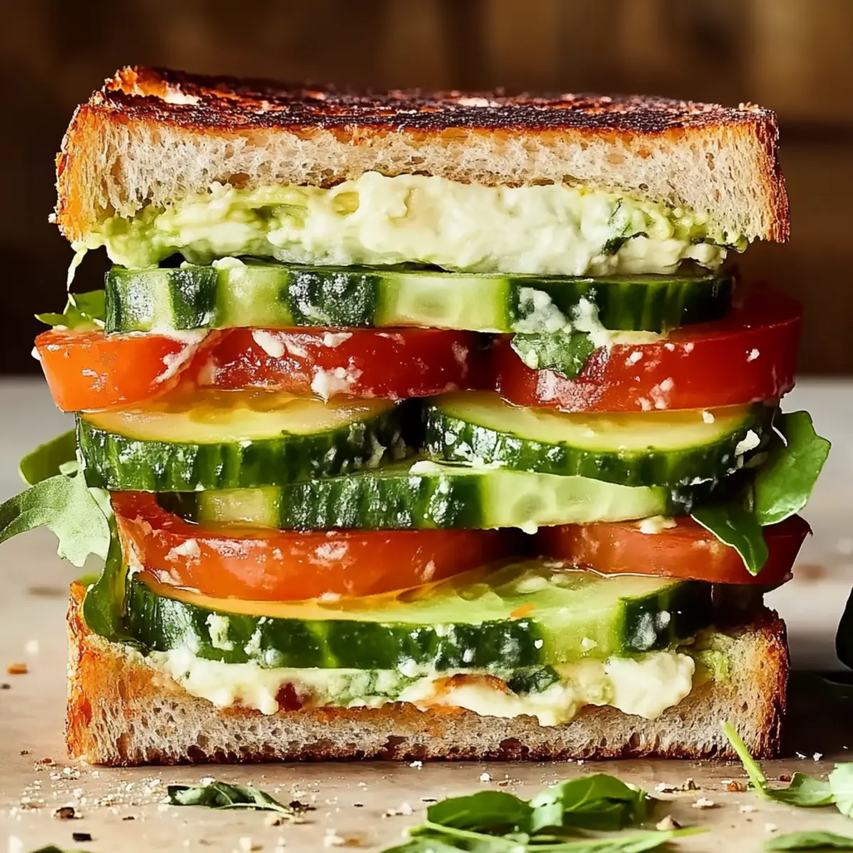 Cucumber & Avocado Sandwich: A Refreshing Vegan Treat 4 Cucumber & Avocado Sandwich