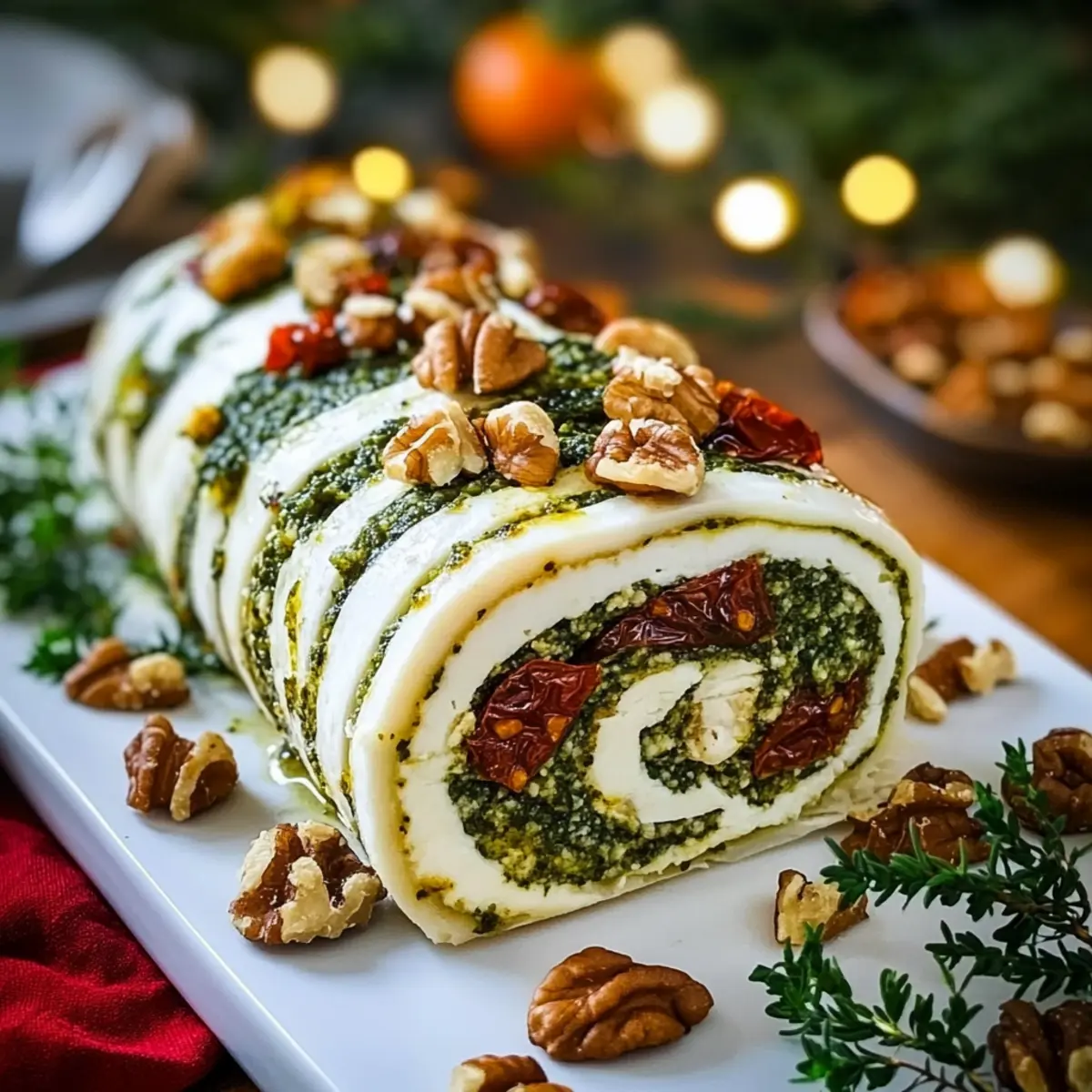 Delicious Cheese Log with Pesto and Sun Dried Tomatoes Delight 3 8d6ef30c 21c9 4d11 86bd