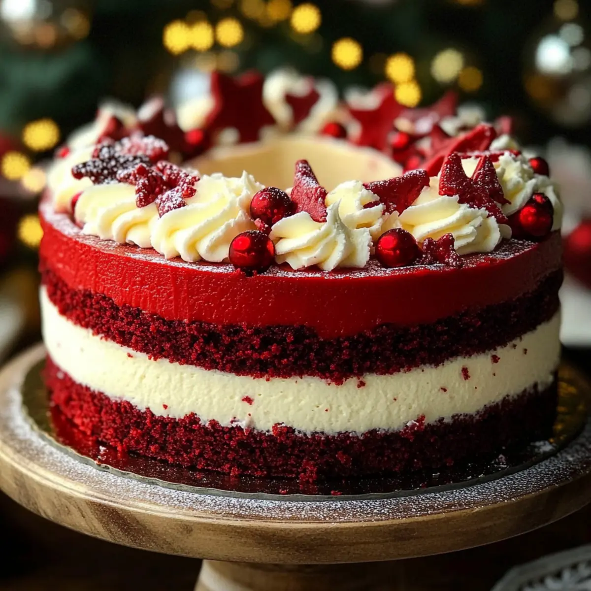 Irresistible Christmas Red Velvet Cheesecake for Holiday Joy 4 Christmas Red Velvet Cheesecake