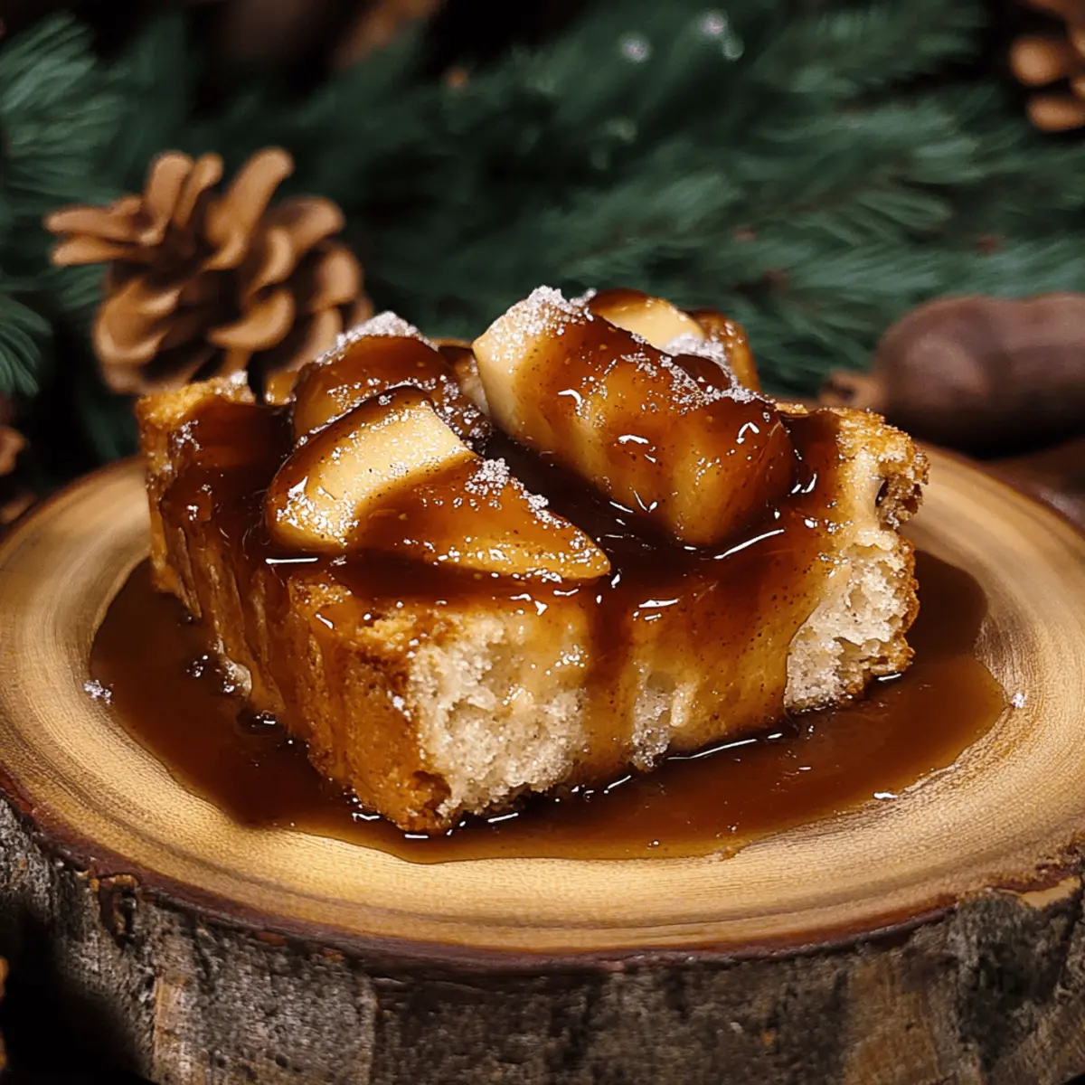 Cardamom Pear Bread Pudding srtosq