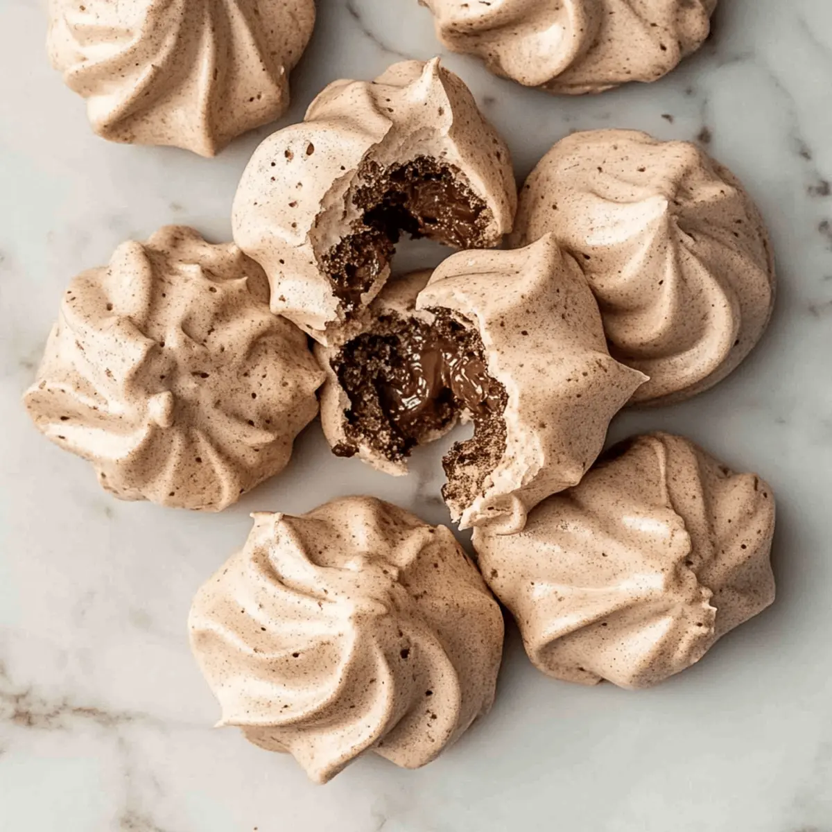 Irresistible Chocolate Meringue Cookies with Chewy Centers 4 Chocolate Meringue Cookies