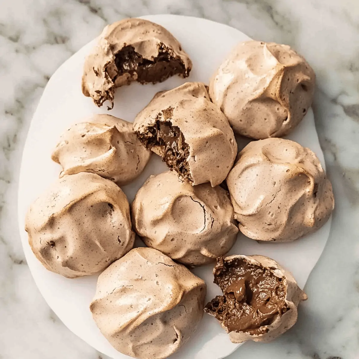 Irresistible Chocolate Meringue Cookies with Chewy Centers 3 Chocolate Meringue Cookies pvpock