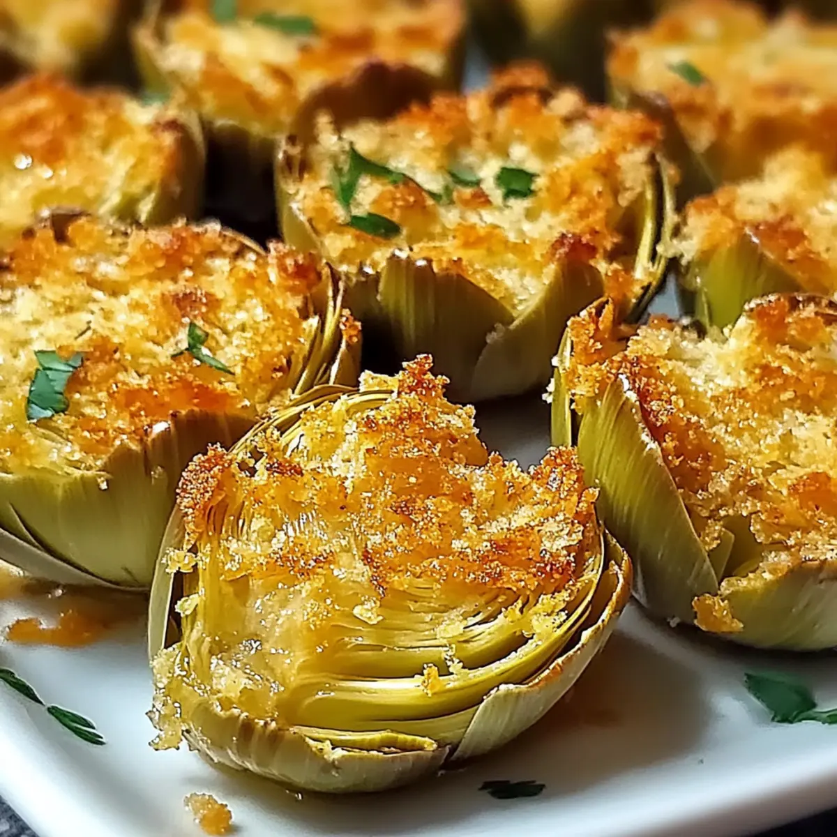 Crispy Parmesan Artichoke Hearts skngie