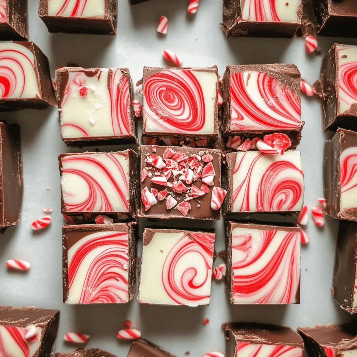 Peppermint Swirl Fudge tsk9tp