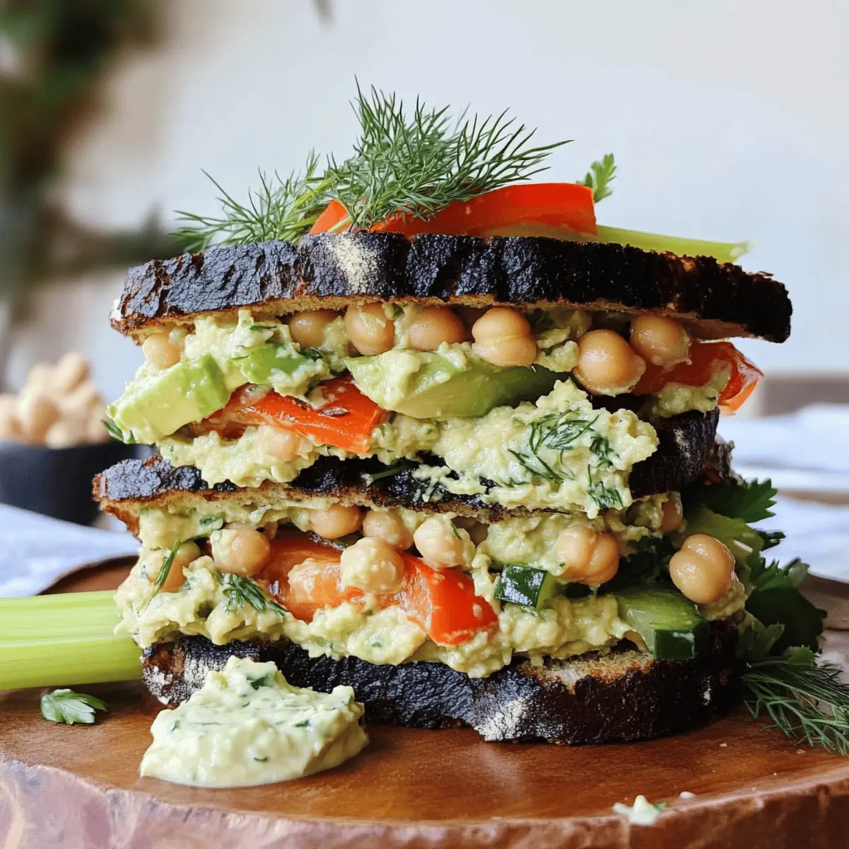 Smashed Chickpea Salad Sandwich: A Creamy Vegan Delight 4 Smashed Chickpea Salad Sandwich