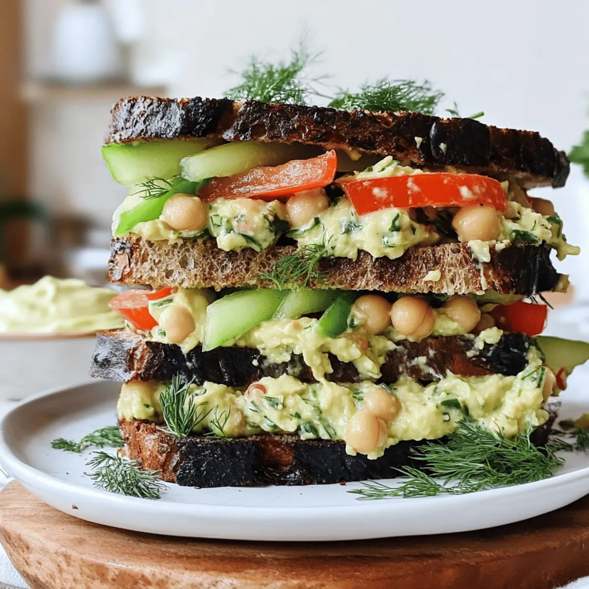 Smashed Chickpea Salad Sandwich: A Creamy Vegan Delight 3
