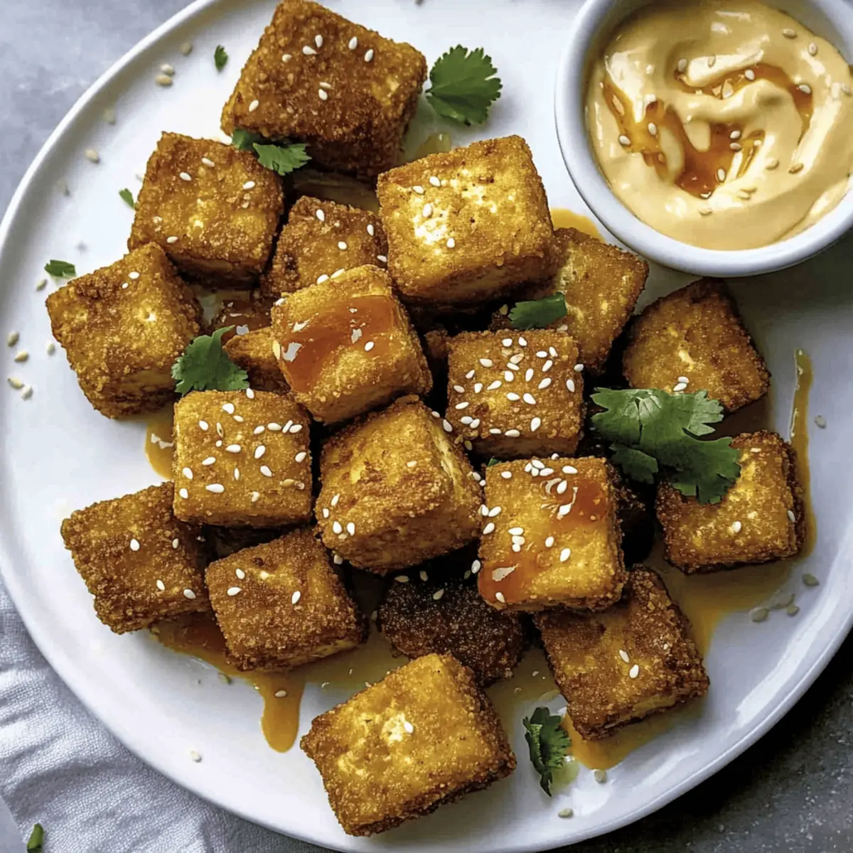 Super Crispy Fried Silken Tofu