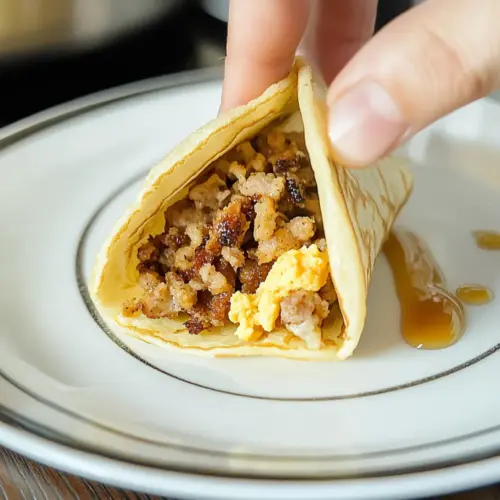 Pancake Breakfast Tacos on the Blackstone Griddle