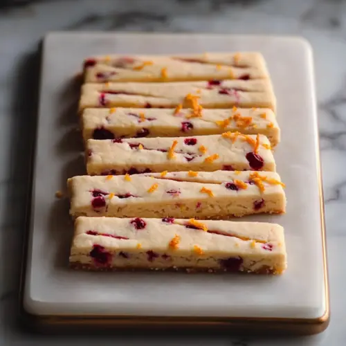 Orange Cranberry Shortbread Cookies
