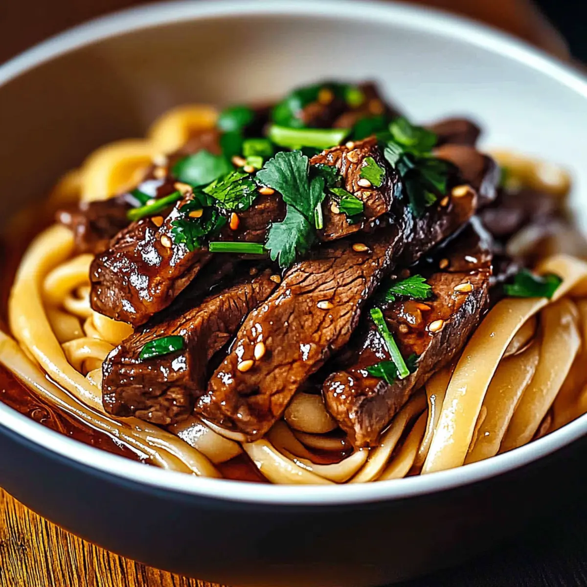 Sweet And Spicy Garlic Steak Pasta