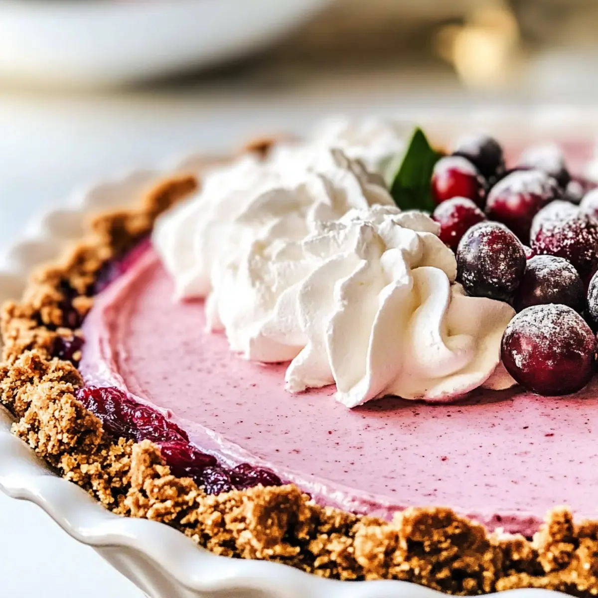 Deliciously Light Cranberry Mousse Pie for Your Holidays 4 Cranberry Mousse Pie