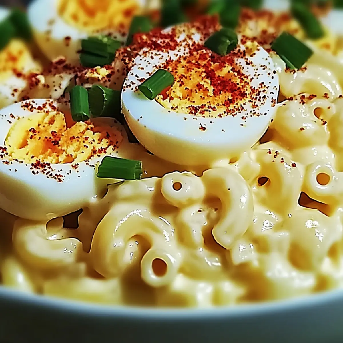 Deviled Egg Macaroni Salad