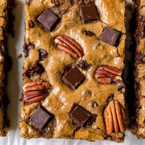 Brown Butter Bourbon Pecan Chocolate Chunk Blondies Delight 20 Brown Butter Bourbon Pecan Chocolate Chunk Blondies